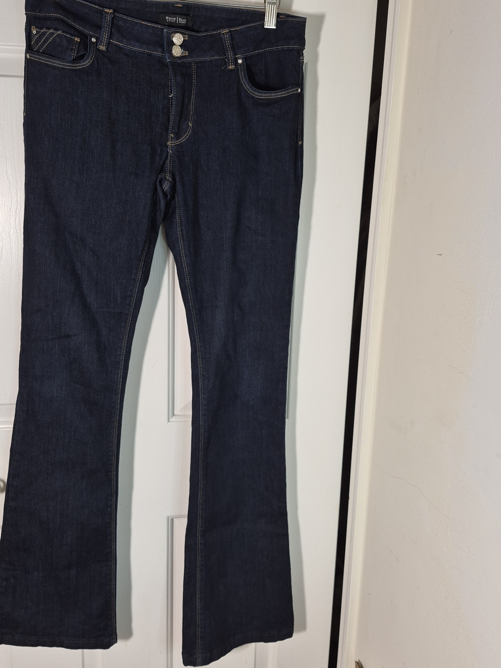 White House Black Market Dark Indigo Flare Jeans